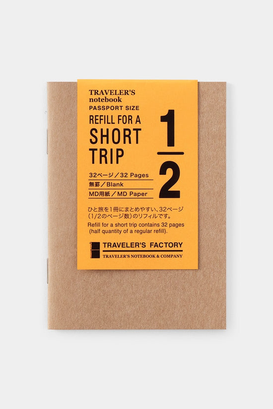 Notebook refill pack with yellow label on a white background