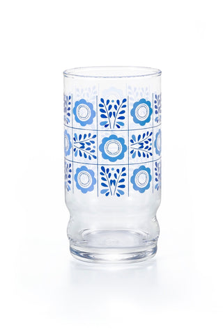 ADERIA Retro Juice Glass Floral Tile