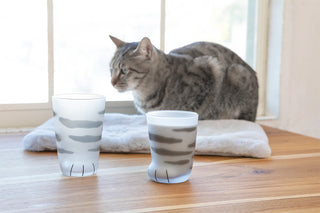 ADERIA coconeco Glass Gray Tabby