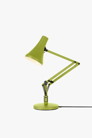 Anglepoise 90 Mini Mini desk lamp in avocado green with adjustable articulated arm and shade