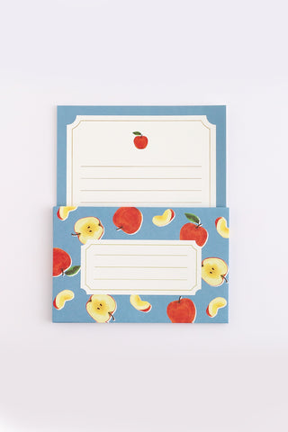 Letter set with apple design