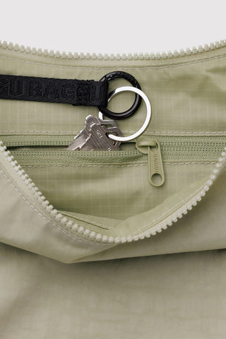 BAGGU Medium Nylon Crescent Bag Celadon