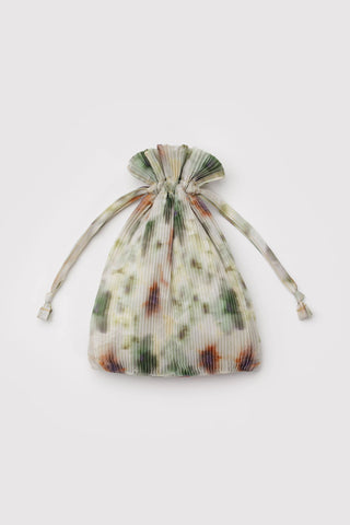 BAGGU Pleated Tote Abstract Floral