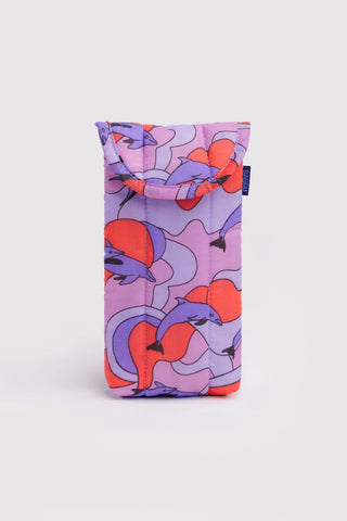 BAGGU Puffy Glasses Sleeve Dolphins