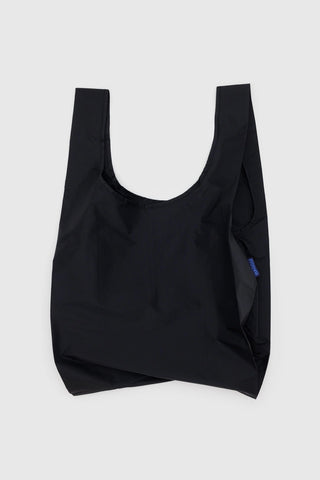 BAGGU Standard Tote in black, open top with short handles