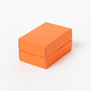 Orange watch box on a white background