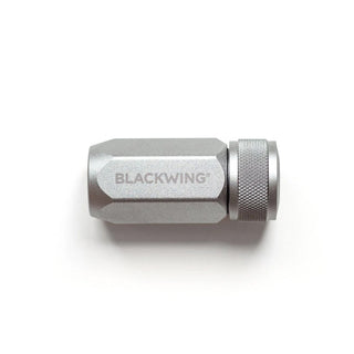 Grey sharpener with 'Blackwing' branding on a white background