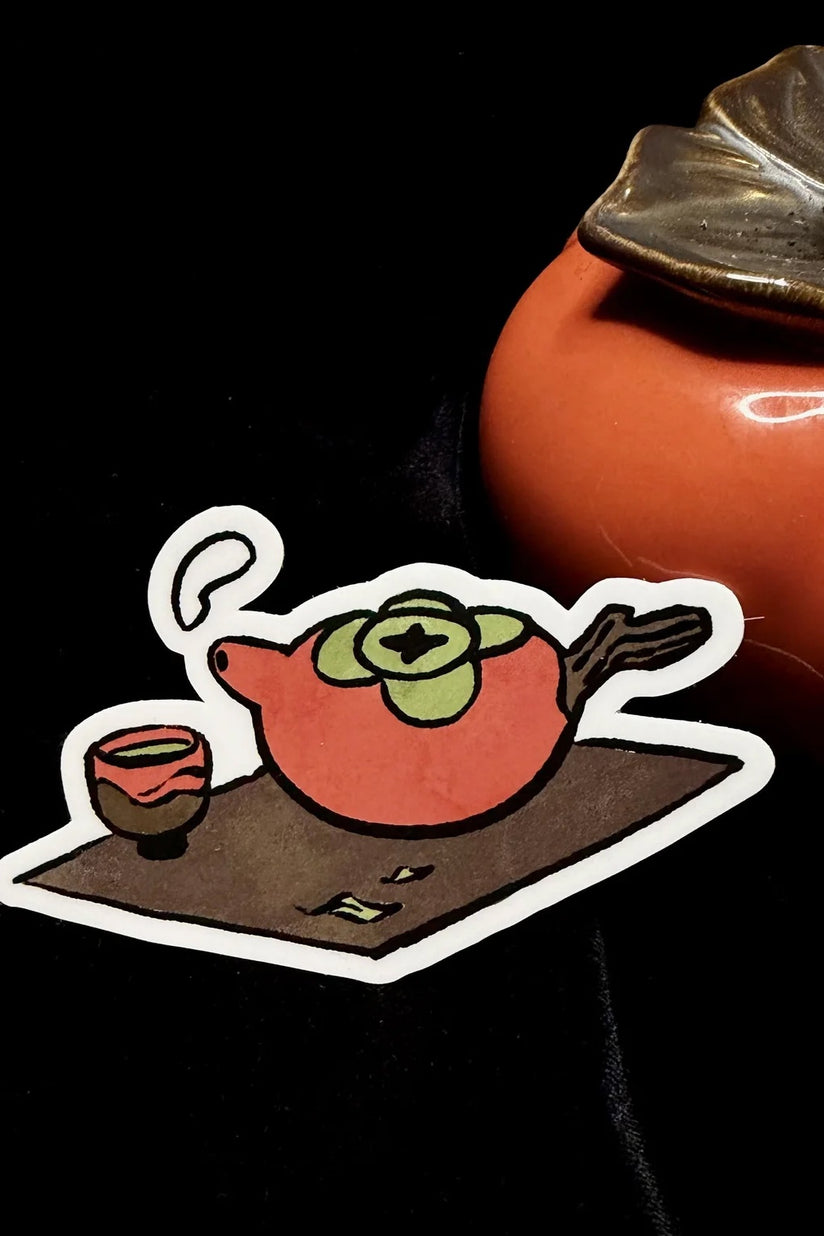 Candy Apple Comics Persimmon Teapot Vinyl Sticker