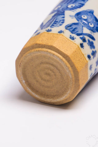Ceramic Blue Cats Cup