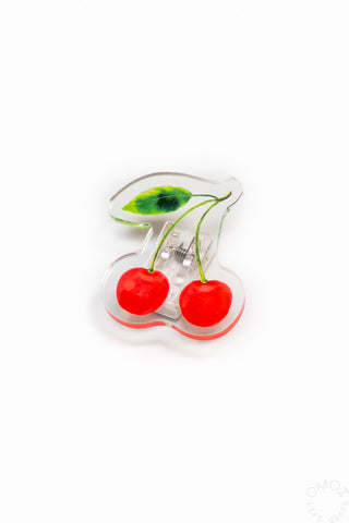Cherry Fruit Motif Acrylic Clip