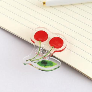 Cherry Fruit Motif Acrylic Clip
