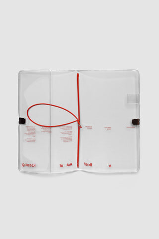 Cloth & Paper Act of Keeping A5 Slim Travel Notebook Cover Clear Vinyl