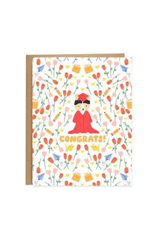 Congrats Graduation Pattern Card