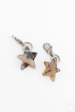 Dragon's Garden Wonky Star Charm / Translucent Montana Agate