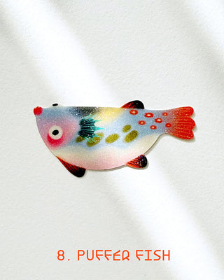 Duck.Ruai Glittered Fish Sticker