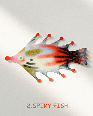 Duck.Ruai Glittered Fish Sticker