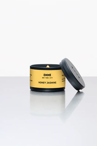 Emme Honey Jasmine candle on a white background