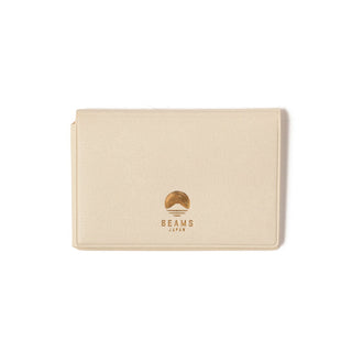 White card case with the Beams Japan logo on a white background