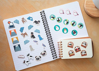Hamamonyo Panda Wafu Flake Stickers