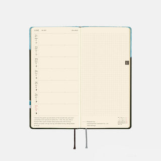 Hobonichi Techo 2027 WEEKS Hiroko Kubota Planner Meteor Shower in the Light Blue Forest