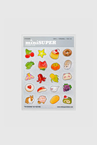 I'm Kidding Glitter Stickers by Yue Wu