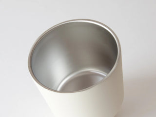 Inside of cup on a white background