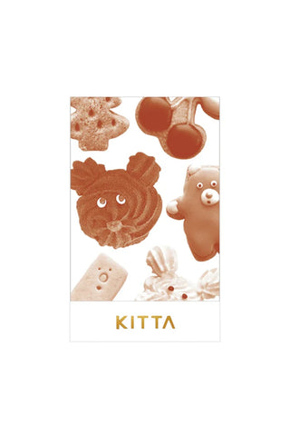 Packaging of Kitta cookie stickers with various cookie shapes on a white background