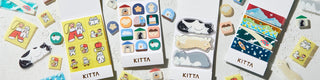 KITTA home washi tape set with multiple rolls, assorted cartoon home and animal designs