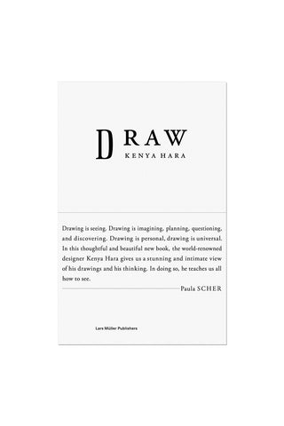 Kenya Hara: Draw book cover with large “DRAW” title and black text block