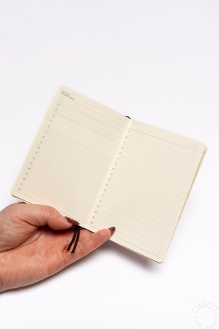 LACONIC B7 Pocket Log Diary with Strap Beige