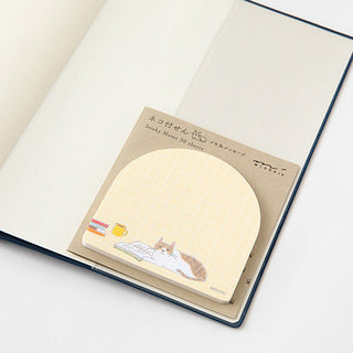 Midori Die-Cut Sticky Notes Book and Cat