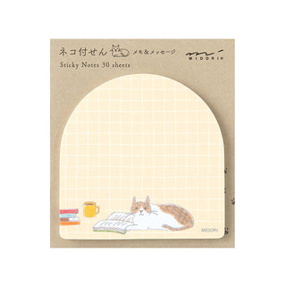 Midori Die-Cut Sticky Notes Book and Cat