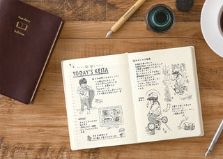 Midori Hibino A6 Two-Page-A-Day Free Diary
