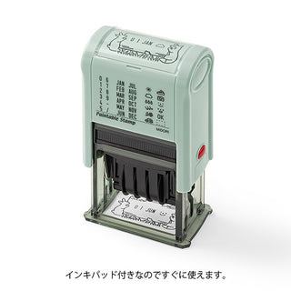 Midori Paintable Date Rotary Stamp Forest Animals