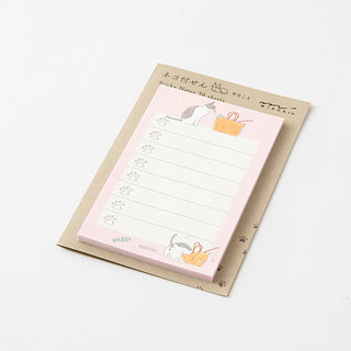 Midori To-Do Sticky Notes Playful Cats
