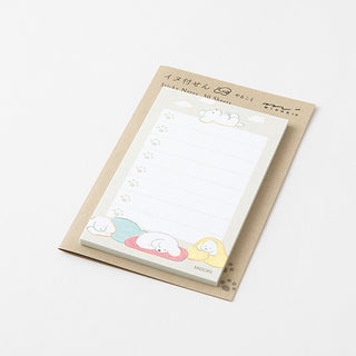 Midori To-Do Sticky Notes Relaxing Fluffy Dogs
