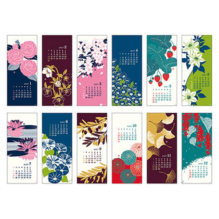 Assorted 2027 floral calendar set with multiple covers and different flower patterns