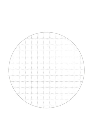 Grid notebook page on white background