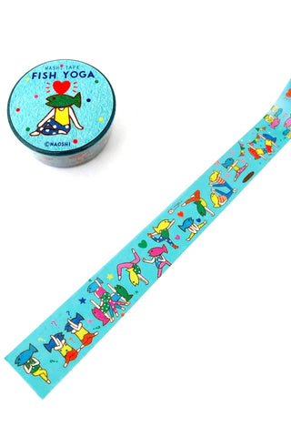 Naoshi Washi Tape Fish Yoga