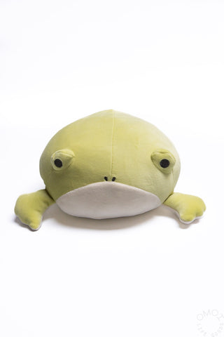 Frog plush on a white background