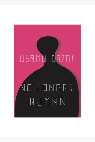 Book cover with silhouette and text on a pink background