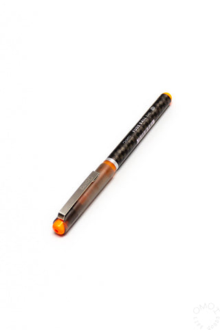 Orange 1.5mm Fude ball Bio pen with orange ink tip