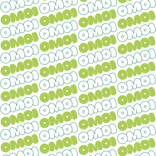 USPS custom shipping fee pattern with green and white circular icons