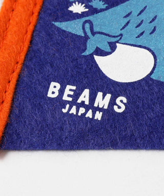 Beams Japan logo on a pennant with a blue and orange design.