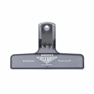 Clear Black penco binder clip on a white background