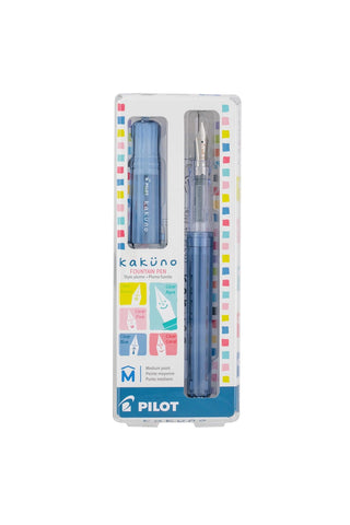 Pilot Kakuno fountain pen set in packaging on a white background