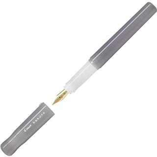 Gray Kakuno Madoromi fountain pen with gold medium nib