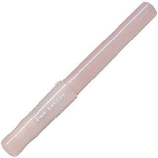 Rosy pink Kakuno Madoromi fountain pen with gold medium nib