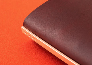 PLOTTER Liscio Leather Binder A5 Size Limited Edition Box Red Brown