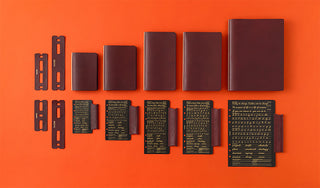 PLOTTER Liscio Leather Binder A5 Size Limited Edition Box Red Brown